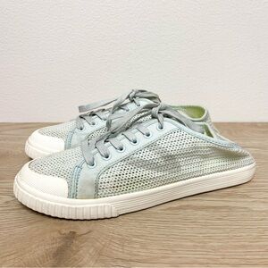 Tretorn Tournament Net Sneakers Size 8.5‎ Mint Green Cotton Mesh Knit Womens